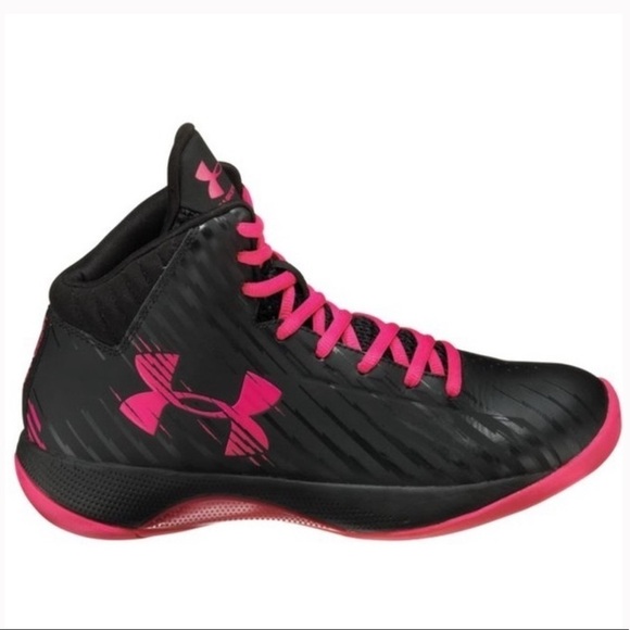 💜🤑 UNDER ARMOUR Womens Curry Black basketball Shoes Sneakers Size 6.5 - Picture 1 of 6